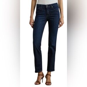 Ralph Lauren Mid-Rise Straight Leg Jeans Sz 14 Deep Royal Blue Stretch EUC